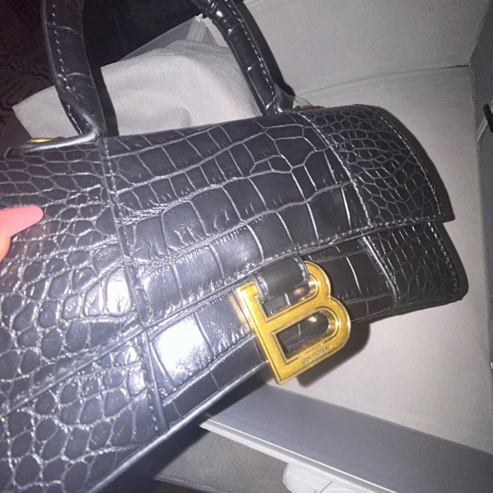 Hourglass Balenciaga Black Bag - Picture 5 of 16
